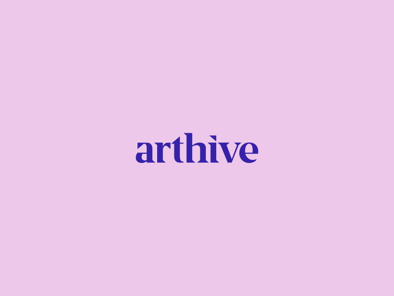 Arthive app archive art artist brand branding design exhibition gallery icon identity kinetic logo modern art service typography