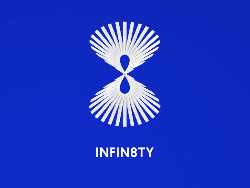 INFIN8TY app brand branding design icon identity kinetic logo motion symbol