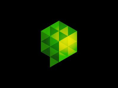 Wobot brand bubble cube data green logo media social