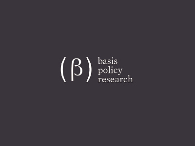Basis Policy Research / logo branding logo