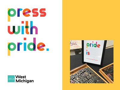 Press for Pride aiga branding design event branding print typography