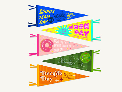 Spirit Week! design donut flag fun illustration pennants school sportswear team spirit
