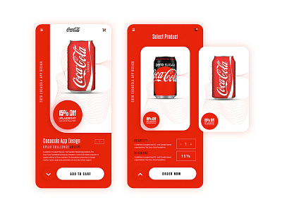 Coca-Cola App Design app cocacola app cocacola ui cocacola ui design mobile app website