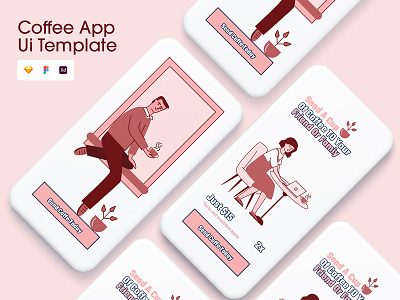 Coffee Fun Ui App Template app coffee ui mobile app website