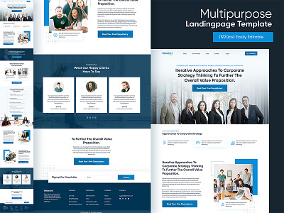 Multipurpose Consultant Website And Landingpage Template V1 agency page app consultant landingpage consultant website template landingpage support agency website