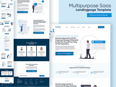 Saas Website And Landingpage Template V2