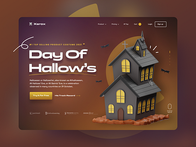 Day of Hallow’s Design creative daily design dark design dribbble halloween halloween 3d design halloween ui design halloween website design horror illustration karachi landingpage trendy ui ui visual designers in karachi uxui visual design website