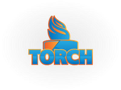 Torch Logo illustration logo modern playful logo typography vector