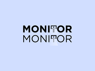 Monitor Wordmark Logo creative design logo logotypedesign modern vector wordmark logo