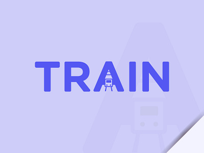 Train A Logotype branding creative flat design logo logotype minimal modern