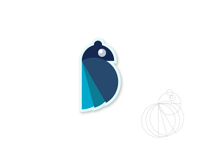 Minimalist Bird Logo bird logo flat design logo minimalist modern