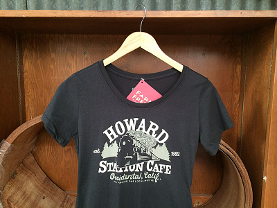 Howard Station Cafe california farm fresh fashion hand drawn lettering occidental t-shirts typography