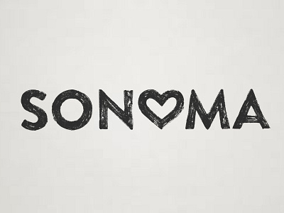 SONOMA design graphic design hand drawn lettering logo sonoma sonoma county typography