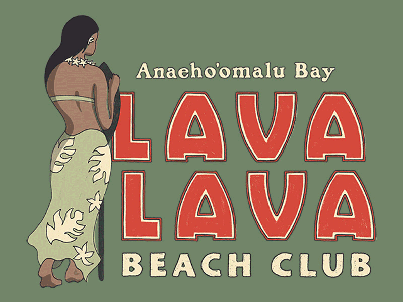 Lava Lava Beach Club design farm fresh fashion graphic design hand drawn hawaii lava lava beach club lettering t-shirts typography