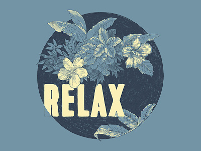 Relax (in Storm) farm fresh fashion hand drawn indexed relax t-shirts tropical