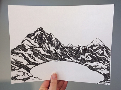 REI Mountain Sketch