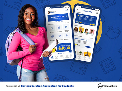 KólóSeed: Saving mobile app for Students fintech mobileapp referral savings ui uiux