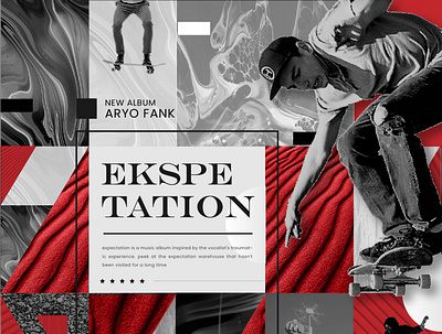 CD Cover of Aryo Fank Album "Ekspetation" cd cover cover graphic design music