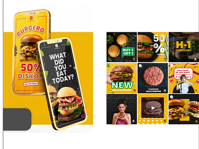 Burgero Social Media Design