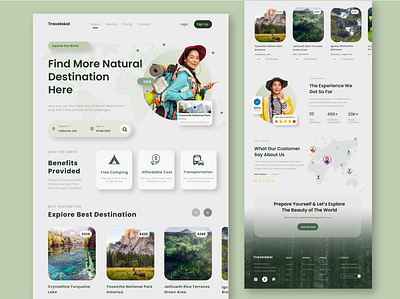 Travelokal Web Design travel ui ux web design