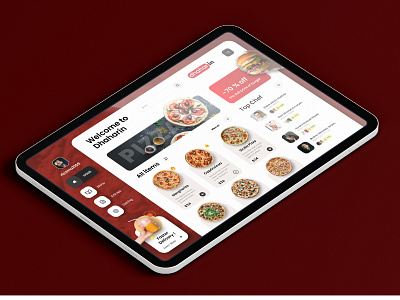 DHAHARIN WEB DESIGN food graphic design pizza ui ux web design