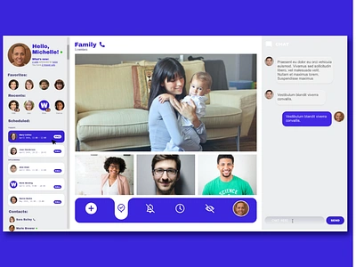 AdobeXD Challenge: Videocall UI adobexd challenge interface macosx ui design user inteface ux videocall website