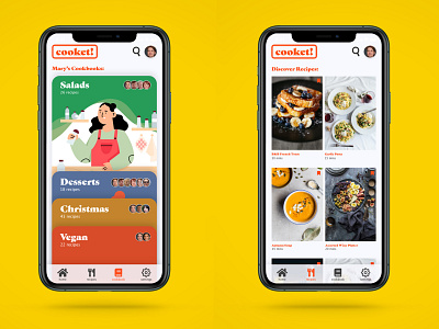 AdobeXD Challenge: Auto - Animation | Cooking app adobe app cooking graphic design illustration iphone 11 pro recipe user experience user interface ux