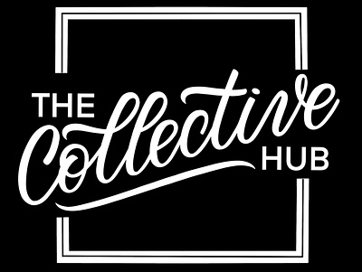 The Collective Hub branding hand lettering logo handlettered handlettering identity design lettering logo logo logo design logotype script