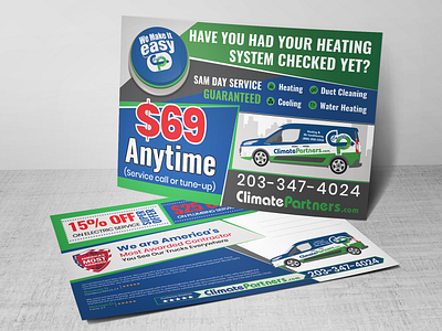 Heating and Cooling Services PostCard Design business postcard card design cooling postcard creative design flyer flyer design graphic design graphic designer graphics heating and cooling heating postcard marketing design modern design photography photoshop photoshop designer postcard postcard design print design unique design