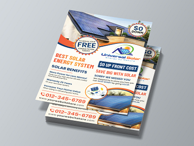 Solar Energy Flyer Design Template