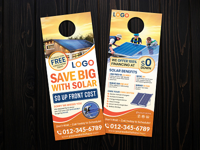 Solar Energy Door Hanger Design design door hanger energy flyer flyer design graphic design graphic designer marketing design power print design rack card solar solar design solar door hanger solar energy solar energy door hanger solar flyer solar panel solar power solar system