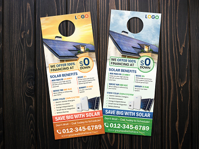 Solar Energy Door Hanger Design