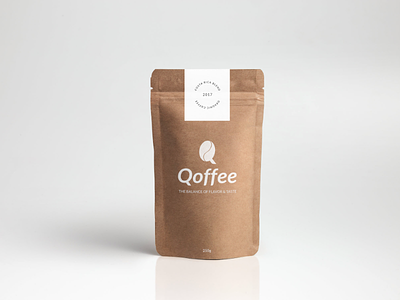 Qoffee branding coffee coffee shop graphic design logo design minimalistic mockup