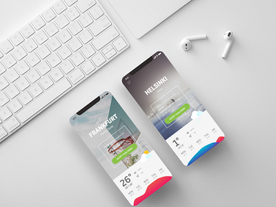 Sports Weather graphic design minimalistic mockup sports ui design weather app