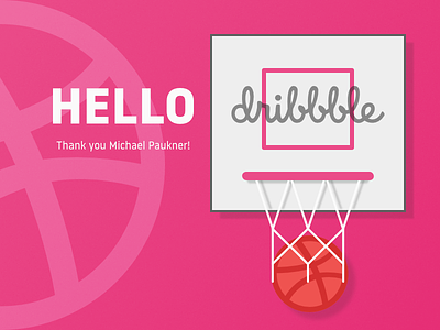 Hello Dribbble! affinity designer dribbble first shot illustration invite