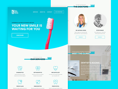 Newsmile Dental affinity designer dental dental clinic minimalistic webdeisgn webflow