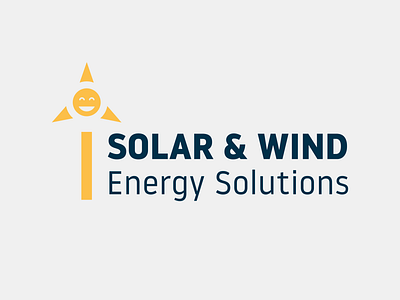 Solar & Wind Energy Solutions Part 2 affinity designer branding design energy graphic design illustration logo logo design logodesign solar solar energy wind