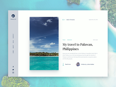 Travel Blog Concept