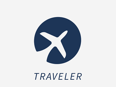 Traveler Logo branding figma graphic design graphicdesign icon illustration logo logo design logodesign minimalistic travel ui vector