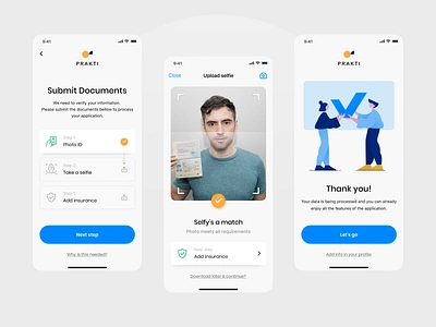 Prakti app app clean design flow icon illustraion ios mobile mobile app scan ui ux verification