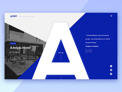 Concept for Architectural Agency design main minimal ui ux web