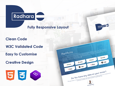 Radhara - Business Design Company HTML Responsive Template branding graphic design logo