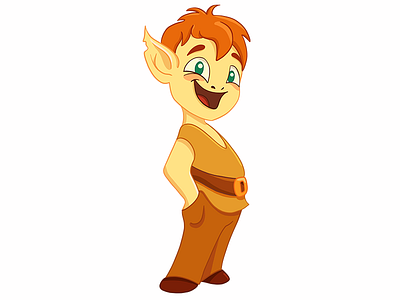 Happy elf branding cartoon character character design design digital digitalart drawing elf illustration mascot procreate procreate app