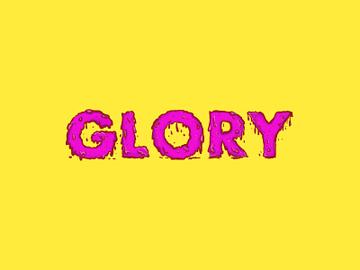 Glory design illustration typography