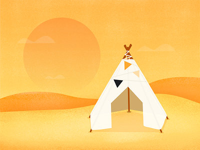 Desert Tent desert illustration tent