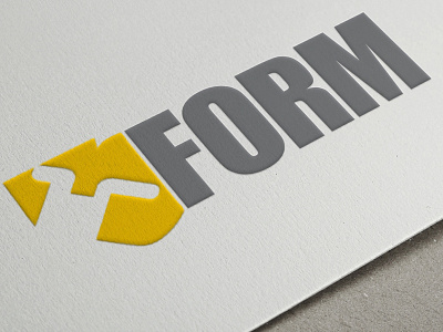 3FORM Branding branding design form grey logo typography vector yellow