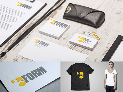 3FORM Branding branding graphic design gray yellow