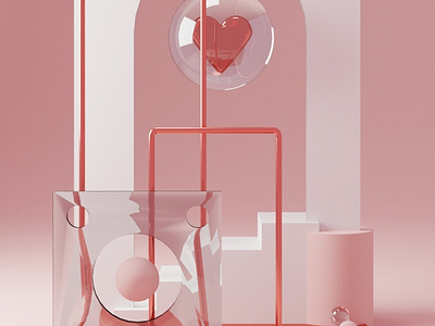 Love machine 3d artist 3d composition design graphicdesign