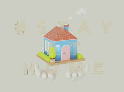 Hashtag stay for your safe 3d artist 3d composition 3d illustration design graphicdesign illustration
