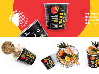 Common Foods asian creative ecomm food food photography healthy logo mark marketing noodles packaging photography ramen retouching styling